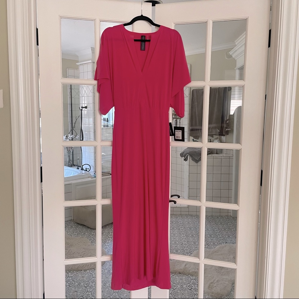 Norma Kamali Jersey Dolman Sleeve Maxi Dress